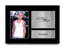 Eminem Signed A4 Framed Printed Autograph Picture Music Rap Print Gift