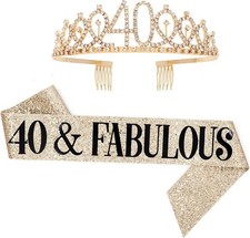 40th Birthday Sash and