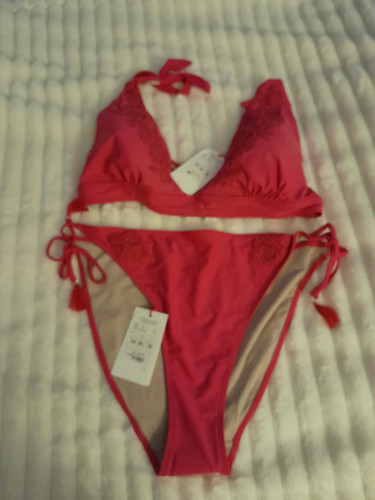 Monsoon fuscia pink bikini - bikini, sz