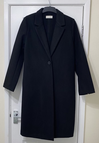 Zara ladies black coat size - black,