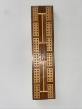 Wooden Cribbage board with 4 x