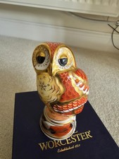 Royal Worcester Owl Candle Snuffer