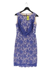 erdem A-Line Midi Dress UK12 in Blue