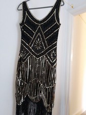 1920 Style Flapper Dress 10-12