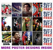 AYRTON SENNA FORMULA ONE F1 POSTER ART PRINTS A4 A3 SIZE BUY 2 GET ANY 2 FREE