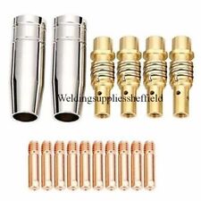 Versatile Mig Welding Tips Set of 16, Tips for MIG Welding MB15 15AK Contact Tip