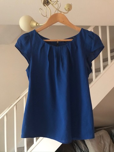 Zara ladies blue cap sleeved
