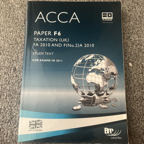 Acca taxation fa - f6,