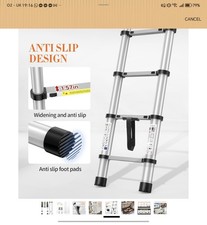 12.5FT Telescoping Ladder