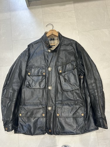 Belstaff black waxed - belstaff,