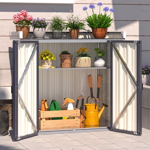 Metal garden storage box - metal,