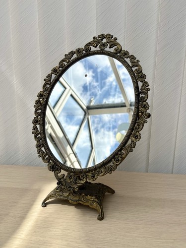 Vintage brass vanity - vintage,