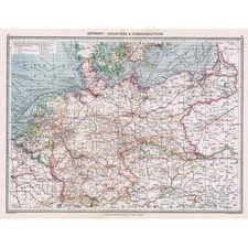 Antique Map 1906 - Germany