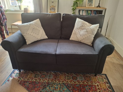 Navy blue seater sofa - seater,