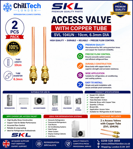 Pack access valve 4 - valve, 1/4"