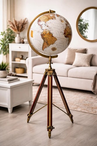 Big world globe - modern, map