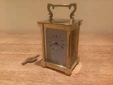 Matthew Norman Eight Day Brass Carriage Clock ~ Lovely Condition & Fully Working
