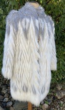 Faux Fur Snow Leopard Coat