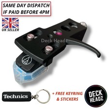 Black Headshell Genuine Audio Technica AT-VM95C Cartridge & Stylus + FREE GIFTS