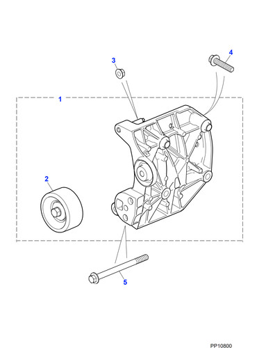 Jaguar idler pulley 0 - idler, 5.0