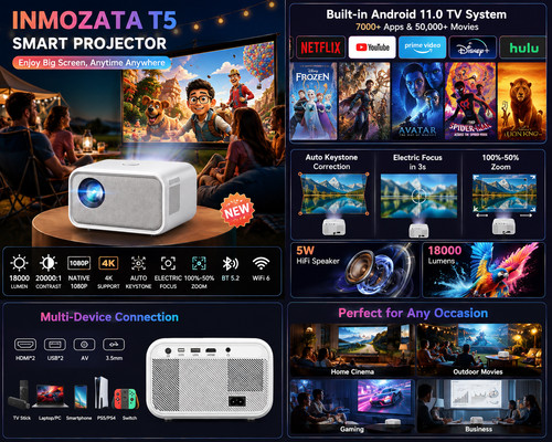 Inmozata t5 smart - 📽️✨,
