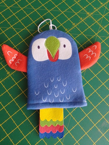 Parrot hand puppet - puppet, toys