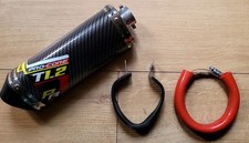 Pro-Core T1.2 Exhaust Slip-On – Carbon Fibre Style Can 125cc Pit Bike / Supermot