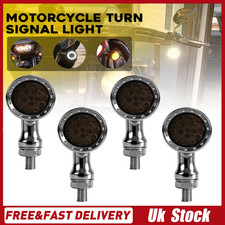 4PCS Chrome 10mm LED Turn