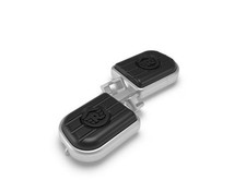 Deluxe silver footpegs fits - deluxe,