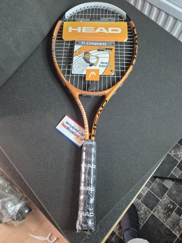 Tennis racket head orange - racket,