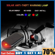 Solar Power Car LED Fake Dummy Alarm Warning Security Anti Theft Flashing Light