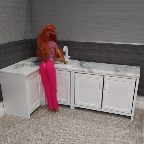 Doll kitchen cabinet with - cabinet,