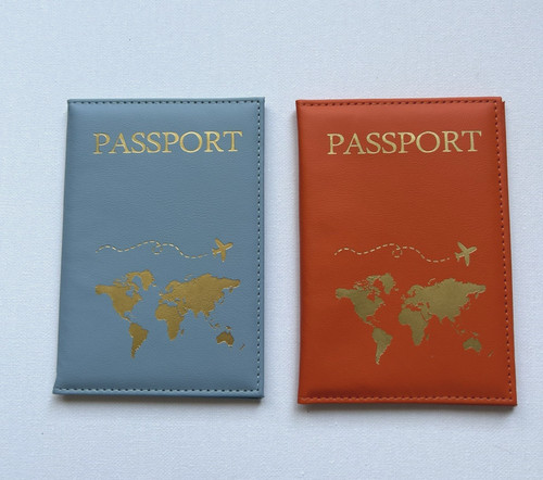 Set 2 faux leather - 🩵🧡,