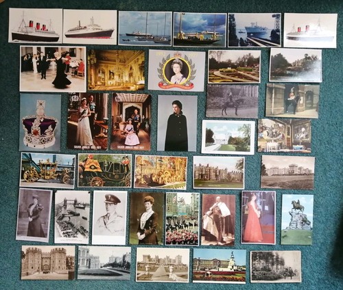 Postcards queen elizabeth - x,