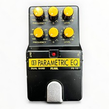 Pearl PE-10 DUAL BAND PARAMETRIC EQ Equalizer Pedal 8860 Tested & Works