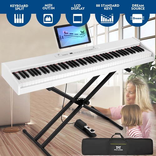 Mustar white 88keys - white,