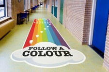 Rainbow Sensory Pathway Floor