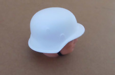 Action Man related WW2 German Army Winter white Helmet
