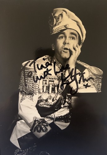 Elton john signed photo - john, x5