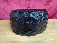 VINTAGE 1960s black glazed