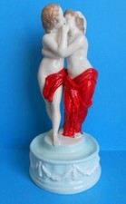 2 Ladies Kissing ~ Erotic German Porcelain Figurine From Bavaria ~ Exc Condition