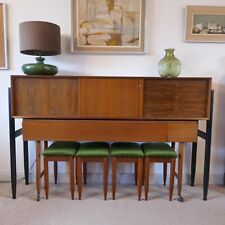 RARE 1960s Mid Century White & Newton Sideboard Dining Table Combo Rosewood Tola