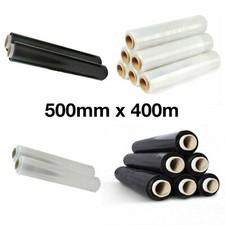STRONG  PALLET STRETCH SHRINK WRAP PARCEL PACKING CLING FILM 500MM X 400M