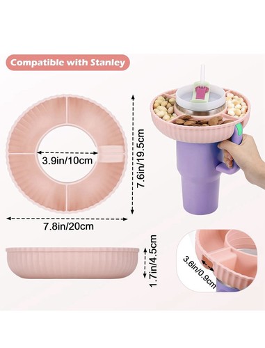 Snack tray compatible with - tray,