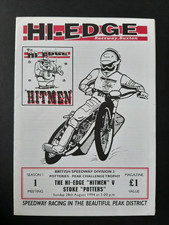 Speedway programme BUXTON  1st ever meeting v Stoke 28 August 1994