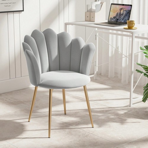 Grey shell back accent chair - accent,