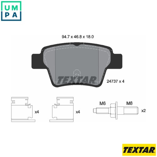 Brake pad set disc - brake,