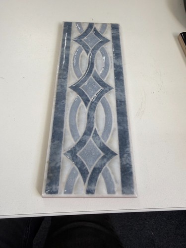 Blue white diamond pattern - blue/white,