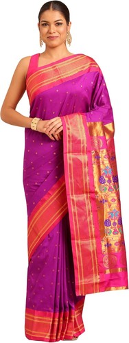 Soft silk maharani paithani - silk,