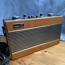 Roberts Vintage Transistor Radio Tan Brown R606-MB FM MW LW - Tested & Working